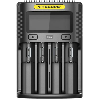Nitecore UM4 USB-Ladegerät (1 Stk., Ladegerät ohne Akku), Akku Ladegerät Nitecore UM4 USB-Ladegerät (1 Stk., Ladegerät ohne Akku), Akku Ladegerät