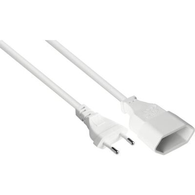 Varia, Verlängerungskabel, Euro-Verlängerung Typ C an Euro-Buchse, weiss, 0,75mm², 5m (5 m, CEE 7/4) Varia, Verlängerungskabel, Euro-Verlängerung Typ C an Euro-Buchse, weiss, 0,75mm², 5m (5 m, CEE 7/4)