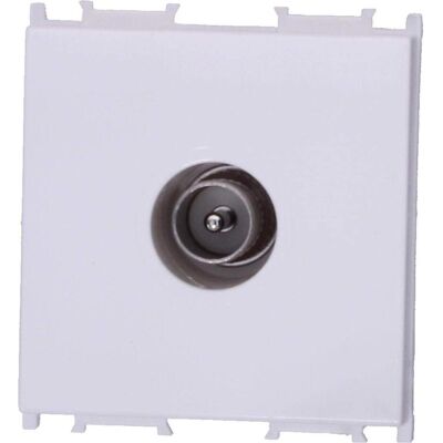 TEM, Zubehör Schalterprogramm, Serie Modul Steckdosen SOCKET TV BASIC0dB 2M PW TEM, Zubehör Schalterprogramm, Serie Modul Steckdosen SOCKET TV BASIC0dB 2M PW