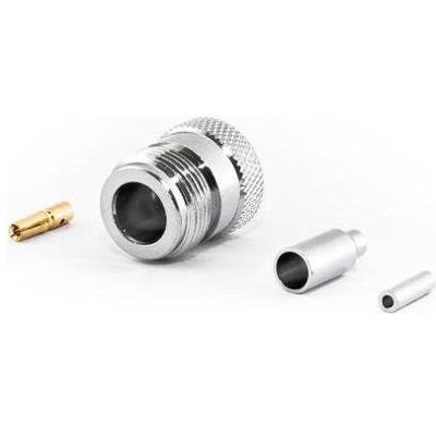 Varia N-Buchse für RG316 Kabel, Crimp Version, Elektronikkabel + Stecker Varia N-Buchse für RG316 Kabel, Crimp Version, Elektronikkabel + Stecker