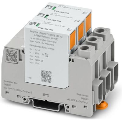 Phoenix Contact VAL-SPP-T2-1000DC-PV-2+V-UT Überspannungsschutz - Telekommunikationsschrank Phoenix Contact VAL-SPP-T2-1000DC-PV-2+V-UT Überspannungsschutz - Telekommunikationsschrank