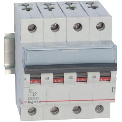 Legrand, Schutzschalter, Leistungsschalter S304 C32 TX3 32A 6kA 403565 Legrand, Schutzschalter, Leistungsschalter S304 C32 TX3 32A 6kA 403565