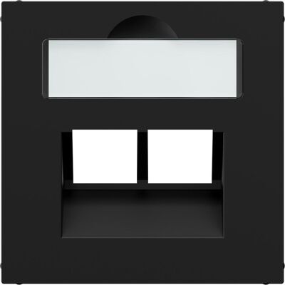 Legrand, Zubehör Schalterprogramm, SEANO Abdeckung 2x RJ45 für Datendosen von Metz, Telegärtner und Rutenbeck, inkl. Beschriftu Legrand, Zubehör Schalterprogramm, SEANO Abdeckung 2x RJ45 für Datendosen von Metz, Telegärtner und Rutenbeck, inkl. Beschriftu