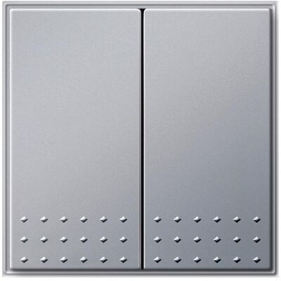 Gira Wippe 2f Tastschalter TX 44 F Alu 091565, Schalter + Taster, Silber Gira Wippe 2f Tastschalter TX 44 F Alu 091565, Schalter + Taster, Silber
