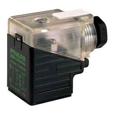 Murr Elektronik Ventilstecker, Elektronikkabel + Stecker, Transparent, Schwarz Murr Elektronik Ventilstecker, Elektronikkabel + Stecker, Transparent, Schwarz