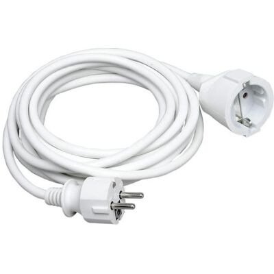 Kopp, Verlängerungskabel, 143301011. Produktfarbe: Weiss, Kabelfarbe: Weiss. Stromstärke (maximal): 16 A. Kabellänge: 5 m (5 m, CEE 7/4) Kopp, Verlängerungskabel, 143301011. Produktfarbe: Weiss, Kabelfarbe: Weiss. Stromstärke (maximal): 16 A. Kabellänge: 5 m (5 m, CEE 7/4)