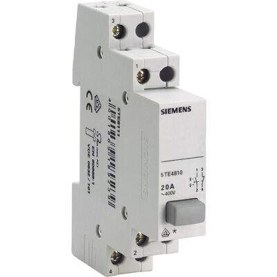 Siemens SIE 5TE4814 - Grauer Taster, 2W, 20A - Taster-Schalter Siemens SIE 5TE4814 - Grauer Taster, 2W, 20A - Taster-Schalter