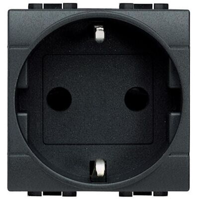 BTicino Living Int. - Steckdose 2P+T 16A 250V - Anthrazit BTicino Living Int. - Steckdose 2P+T 16A 250V - Anthrazit