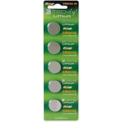 Techly 307063 Lithium batteries 3 (5 Stk., CR2032, 210 mAh), Batterien + Akkus Techly 307063 Lithium batteries 3 (5 Stk., CR2032, 210 mAh), Batterien + Akkus
