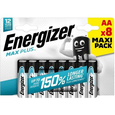 Energizer S& EGR MAX PLUS (AA) 6+2 (8 Stk., AA), Batterien + Akkus Energizer S& EGR MAX PLUS (AA) 6+2 (8 Stk., AA), Batterien + Akkus