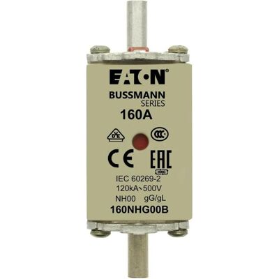 Eaton, Sicherung, Wkładka bezpiecznikowa NH00 160A gL/gG 500V 160NHG00B (160 A) Eaton, Sicherung, Wkładka bezpiecznikowa NH00 160A gL/gG 500V 160NHG00B (160 A)