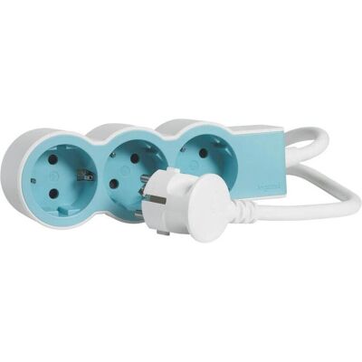 Legrand, Steckdosenleiste, Flache Steckdosenleiste 3x Steckdose, 1,5 Meter Kabel Soft Blue 694551 (3x, CEE 32/5) Legrand, Steckdosenleiste, Flache Steckdosenleiste 3x Steckdose, 1,5 Meter Kabel Soft Blue 694551 (3x, CEE 32/5)