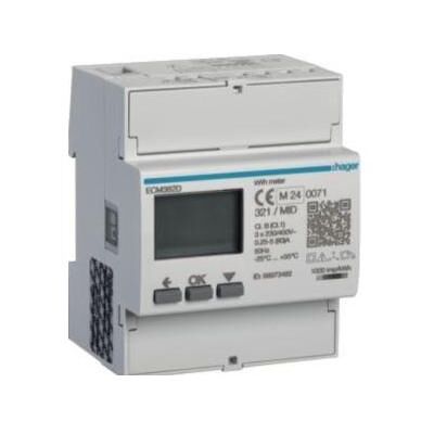 Hager, Energiemessgerät, Energiezähler 3phasig ECM382D direkt 80A 4M MBUS MID Hager, Energiemessgerät, Energiezähler 3phasig ECM382D direkt 80A 4M MBUS MID