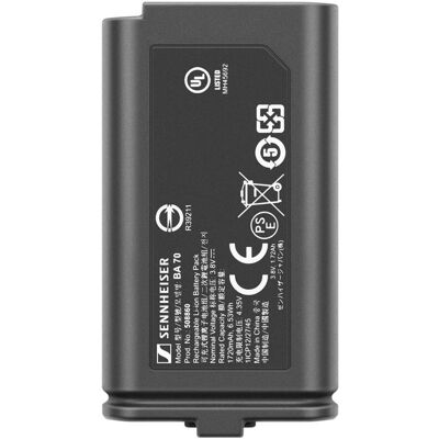 Sennheiser BA70 Li-Ion Akkupack für EW-D, Kopfhörer Ersatzteile, Schwarz Sennheiser BA70 Li-Ion Akkupack für EW-D, Kopfhörer Ersatzteile, Schwarz