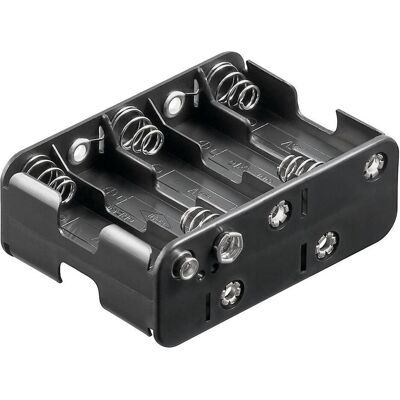 Goobay Mignon Batteriehalter, Batterie Zubehör, Schwarz Goobay Mignon Batteriehalter, Batterie Zubehör, Schwarz