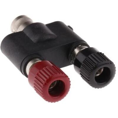 Telegärtner J01008a0621 Messadapter - BNC weiblich, 4mm, Schwarz/Rot Telegärtner J01008a0621 Messadapter - BNC weiblich, 4mm, Schwarz/Rot