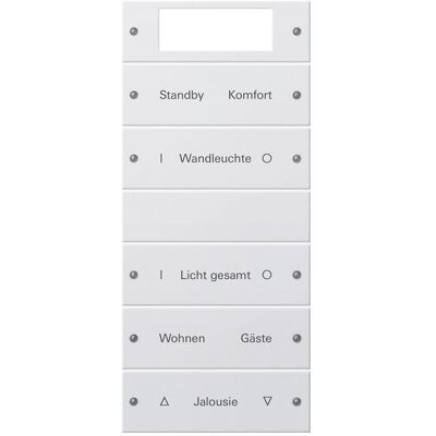 Gira, Zubehör Schalterprogramm, Wippenset 5f Plus (2+3) beschr. System 221527 Gira, Zubehör Schalterprogramm, Wippenset 5f Plus (2+3) beschr. System 221527