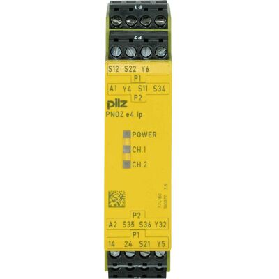 Pilz 774180 PNOZ e4.1p 24VDC 2so, Relais Pilz 774180 PNOZ e4.1p 24VDC 2so, Relais