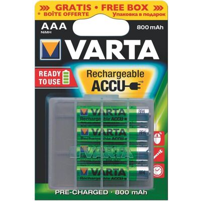 Varta - AAA 800mAh - 4pcs - AAA - Batterie Varta - AAA 800mAh - 4pcs - AAA - Batterie