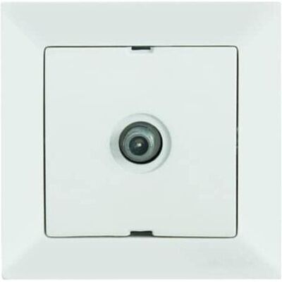 Mutlusan Candela Sat TV Steckdose Antennendose F Stecker Weiss, Schalter + Taster, Weiss Mutlusan Candela Sat TV Steckdose Antennendose F Stecker Weiss, Schalter + Taster, Weiss