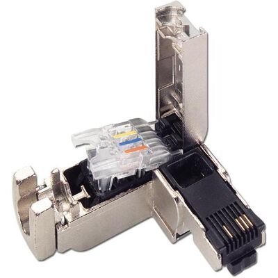 Siemens Corner RJ45 Cat.5, untergebracht in einem Metallgehäuse (6GK1901-1BB20-2AE0)., Elektronikkabel + Stecker Siemens Corner RJ45 Cat.5, untergebracht in einem Metallgehäuse (6GK1901-1BB20-2AE0)., Elektronikkabel + Stecker