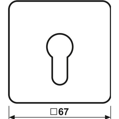 JUNG CD 525 PT Abdeckung - Schlüssel-Schalter JUNG CD 525 PT Abdeckung - Schlüssel-Schalter