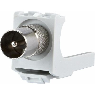 Metz Connect Koax Modul IEC-Stecker 130898-03-I, Elektronikkabel + Stecker, Silber Metz Connect Koax Modul IEC-Stecker 130898-03-I, Elektronikkabel + Stecker, Silber