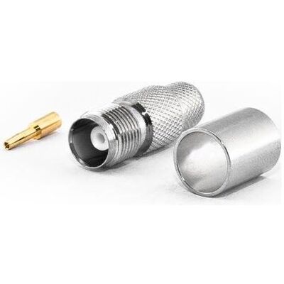 Varia TNC-Buchse für HDF400 Kabel, Crimp Version, Elektronikkabel + Stecker Varia TNC-Buchse für HDF400 Kabel, Crimp Version, Elektronikkabel + Stecker