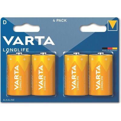 Varta Longlife (4 Stk., D, 15800 mAh), Batterien + Akkus Varta Longlife (4 Stk., D, 15800 mAh), Batterien + Akkus