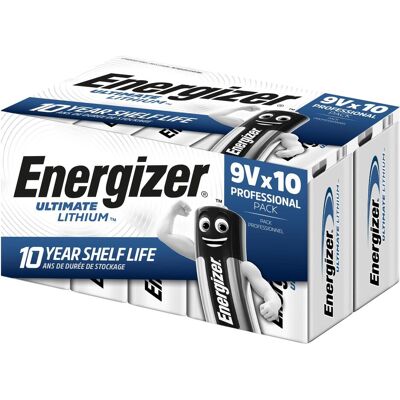 Energizer Ultimate Lithium (10 Stk., 9V Block), Batterien + Akkus Energizer Ultimate Lithium (10 Stk., 9V Block), Batterien + Akkus