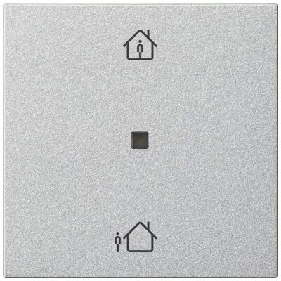 Gira 510626, Schalter + Taster, Silber Gira 510626, Schalter + Taster, Silber