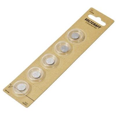 Voltcraft Knopfzelle CR 1220 3 V 5 St. 40 mAh Lithium VC-16107970 (5 Stk., CR1220, 40 mAh), Batterien + Akkus Voltcraft Knopfzelle CR 1220 3 V 5 St. 40 mAh Lithium VC-16107970 (5 Stk., CR1220, 40 mAh), Batterien + Akkus