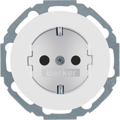 Berker, Steckdose, Steckdose R.Classic polarweiss, glänzend Berker, Steckdose, Steckdose R.Classic polarweiss, glänzend