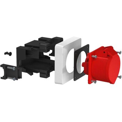 OBO Bettermann Steckdosen-Installationsdose - 71GDCEE16 - Kompatibel mit 16A CEE OBO Bettermann Steckdosen-Installationsdose - 71GDCEE16 - Kompatibel mit 16A CEE