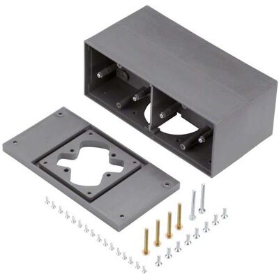 Hager TEH GBZ47011 Gerätebecher Zapfsäule f.4 Geräte eg, Elektronikzubehör + Gehäuse, Grau Hager TEH GBZ47011 Gerätebecher Zapfsäule f.4 Geräte eg, Elektronikzubehör + Gehäuse, Grau