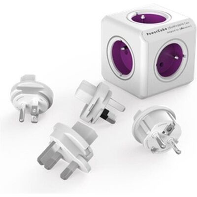 Allocacoc PowerCube ReWirable + 3x plug + IEC EU Cable (FR), Relais Allocacoc PowerCube ReWirable + 3x plug + IEC EU Cable (FR), Relais