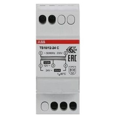 ABB TS10/12-24 C Sicherheitstrafo 230V 10VA 12-24VAC, Transformator ABB TS10/12-24 C Sicherheitstrafo 230V 10VA 12-24VAC, Transformator