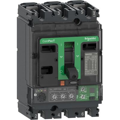 Schneider ComPacT NSX250N Leitungsschutzschalter - 250A, 3P, 50kA - IEC 60947 Schneider ComPacT NSX250N Leitungsschutzschalter - 250A, 3P, 50kA - IEC 60947