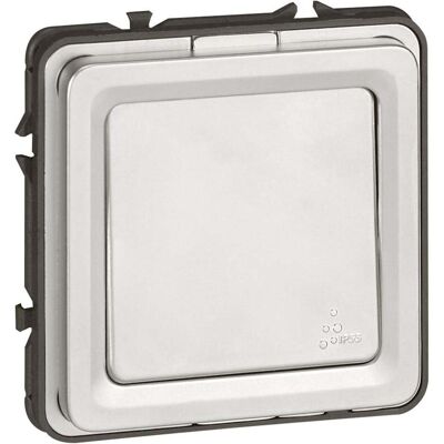 Legrand 077841, Schalter + Taster, Grau Legrand 077841, Schalter + Taster, Grau