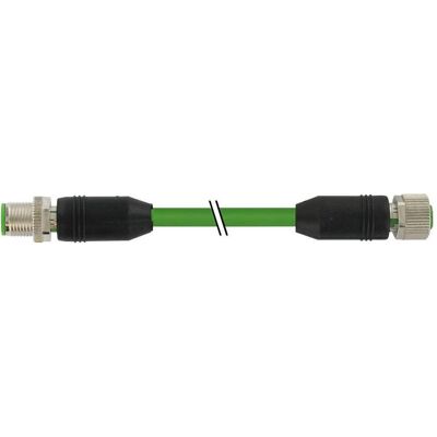 Murr Elektronik M12 St. 0° M12 Bu. 0° geschirmt Cube67 PUR 0.5+0.25 geschirmt gn UL/CSA+schleppk. 5m, Elektronikkabel + Stecker, Grün Murr Elektronik M12 St. 0° M12 Bu. 0° geschirmt Cube67 PUR 0.5+0.25 geschirmt gn UL/CSA+schleppk. 5m, Elektronikkabel + Stecker, Grün