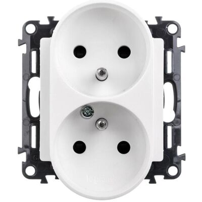 Legrand, Steckdose, Valena Life Doppelsteckdose 16A weiss (753190) Legrand, Steckdose, Valena Life Doppelsteckdose 16A weiss (753190)