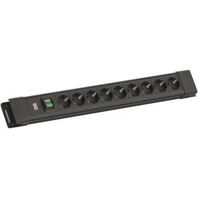 Bachmann, Steckdosenleiste, CONNECTUS 9xCEE7/3 1xSchalter 2.0m CEE7/7 Schwarz (9x, CEE 7/3, Typ 13, 2 m) Bachmann, Steckdosenleiste, CONNECTUS 9xCEE7/3 1xSchalter 2.0m CEE7/7 Schwarz (9x, CEE 7/3, Typ 13, 2 m)