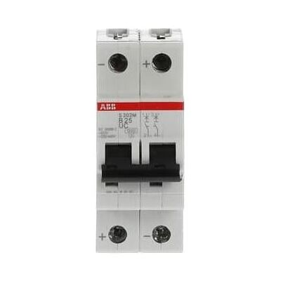 ABB, Schutzschalter, LS S202M-B25UC Sicherungsautomat B-Char., 10kA, 25A, 2P ABB, Schutzschalter, LS S202M-B25UC Sicherungsautomat B-Char., 10kA, 25A, 2P