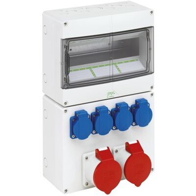 Spelsberg SPE STV 1224-S32 Steckdosenkombination (Gehäuse), Elektronikzubehör + Gehäuse, Grau Spelsberg SPE STV 1224-S32 Steckdosenkombination (Gehäuse), Elektronikzubehör + Gehäuse, Grau
