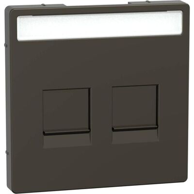 Merten Zentralplatte Moccamet für Modular Jack - Steckdose & Zentralelement Merten Zentralplatte Moccamet für Modular Jack - Steckdose & Zentralelement