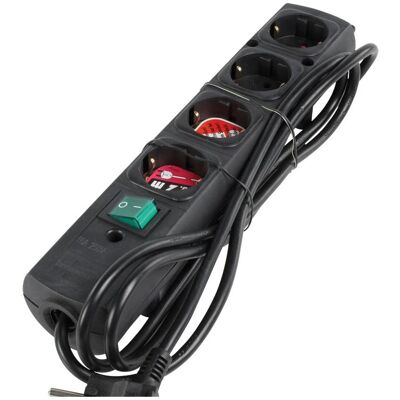 Brennenstuhl Steckdosenleiste, Comfort-Line Steckdosenleiste 4-fach schwarz 2m H05VV-F 3G1,5 (4x, 2 m) Brennenstuhl Steckdosenleiste, Comfort-Line Steckdosenleiste 4-fach schwarz 2m H05VV-F 3G1,5 (4x, 2 m)