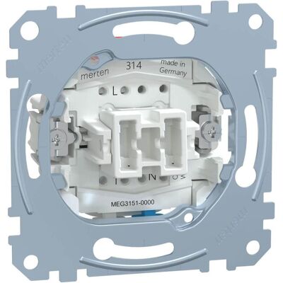 Merten Taster-Einsatz, Schalter + Taster, Silber Merten Taster-Einsatz, Schalter + Taster, Silber
