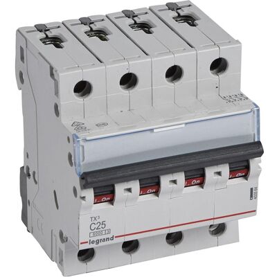 Legrand, Schutzschalter, 403564 Leitungsschutzschalter 25 A 400 V/AC Legrand, Schutzschalter, 403564 Leitungsschutzschalter 25 A 400 V/AC