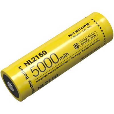 Nitecore, Taschenlampe Zubehör, Li-Ion Akku Typ 21700 - 5000mAh - NL2150 Nitecore, Taschenlampe Zubehör, Li-Ion Akku Typ 21700 - 5000mAh - NL2150