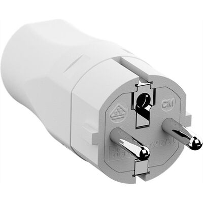 Bachmann, Netzstecker + Netzkupplung, Mountable plug white Netzstecker-Adapter Bachmann, Netzstecker + Netzkupplung, Mountable plug white Netzstecker-Adapter